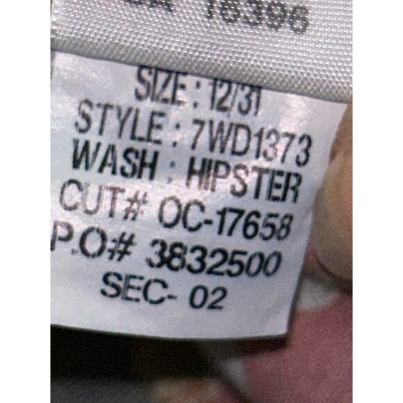 Lucky Brand Zoe Emo Artsy Y2K Bootleg Blue Low Rise Slim Fit Jeans Long - Picture 11 of 13